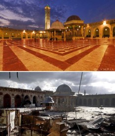 Alepo, antes y después del conflicto en Siria