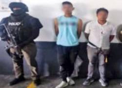 Dos presuntos extorsionadores exigían altas cantidades de dinero en Tungurahua.