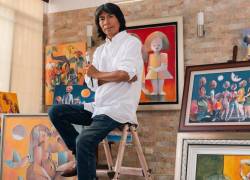 Lima celebra al pintor ecuatoriano Olmedo Quimbita con una muestra de sus obras