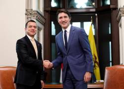 El presidente de la República del Ecuador, Daniel Noboa Azin mantuvo el primer encuentro oficial con el Primer Ministro de Canadá, Justin Trudeau.