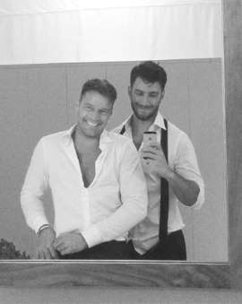 La selfie post fiesta de Ricky Martin