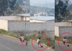 Video muestra agresión brutal de una mujer con su hijo de dos años en Ambato; la implicada fue capturada