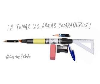 Caricaturistas rinden emotivo homenaje a colegas del &quot;Charlie Hebdo&quot;