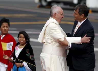 La llegada de Francisco a Ecuador