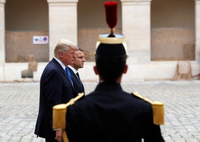 París: Visita de Trump a Macron por festividades
