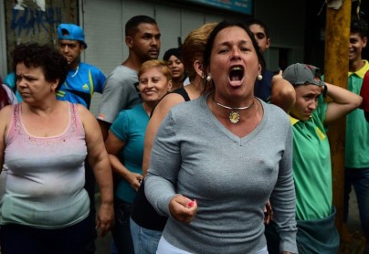 &quot;Tenemos hambre&quot;, gritan en protesta en Venezuela