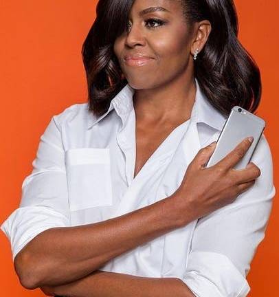Michelle Obama es captada al natural y sin maquillaje