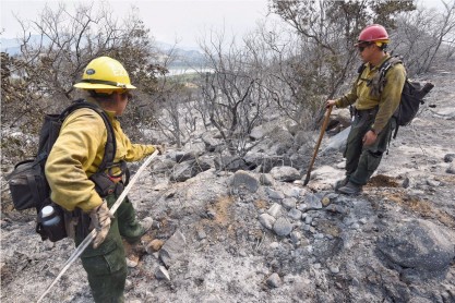 5.000 miembros de bomberos luchan contra los incendios forestales de Estados Unidos