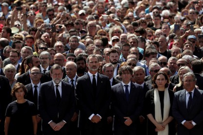 Homenaje a las víctimas del atentado en Barcelona