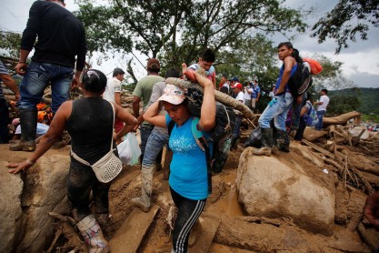 254 muertos en Colombia por avalancha