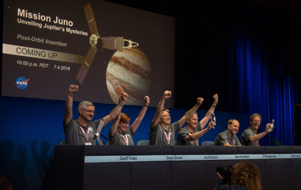 La sonda espacial Juno entra en la órbita de Júpiter