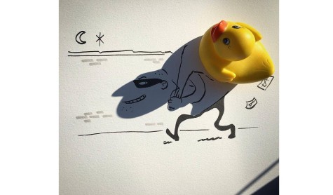 Las sombras de objetos cotidianos se convierten en ingeniosas ilustraciones