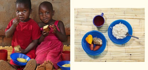 El desayuno de niños en diversas partes del mundo