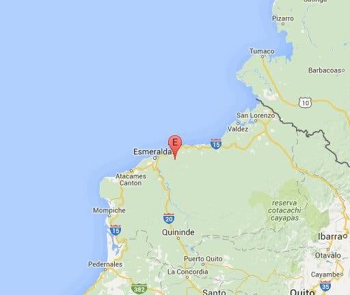 Réplica de 3.8 se registró en la provincia de Esmeraldas