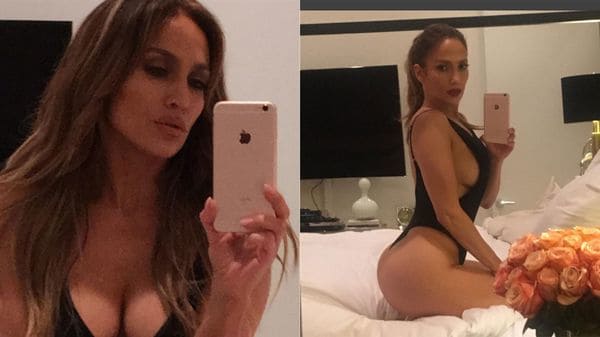 La selfie de Jennifer López que despertó el interrogante en las redes por una parte de su cuerpo