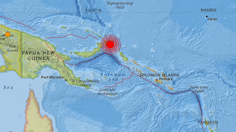 Terremoto de 7,9 causa alerta de tsunami en Papúa