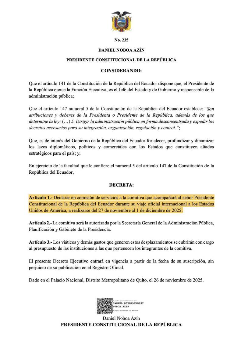 Daniel Noboa viaja nuevamente a EE.UU., sin dar detalles de la agenda ni comitiva: esto se sabe $!Daniel Noboa viaja nuevamente a EE.UU., sin dar detalles de la agenda ni comitiva: esto se sabe