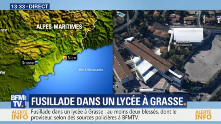 Al menos dos heridos por disparos en un instituto de Francia