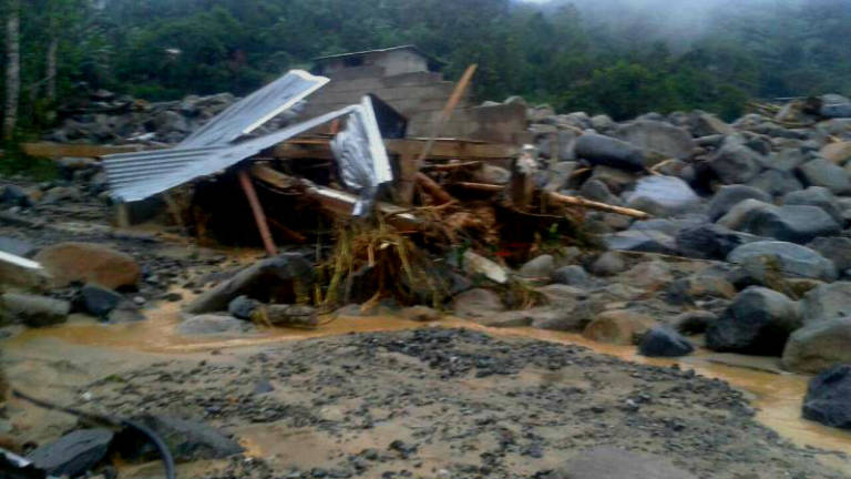80 viviendas afectadas en Echeandía por el desbordamiento de río