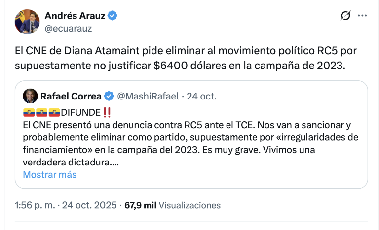 El trino de Correa y Arauz. $!El trino de Correa y Arauz.