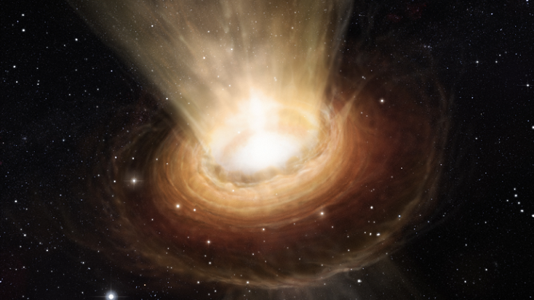 Descubren un agujero negro que arrastra una galaxia a la oscuridad