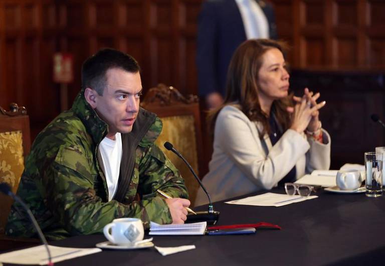 Noboa lideró la sesión de Gabinete Ministerial el 16 de enero. $!Noboa lideró la sesión de Gabinete Ministerial el 16 de enero.