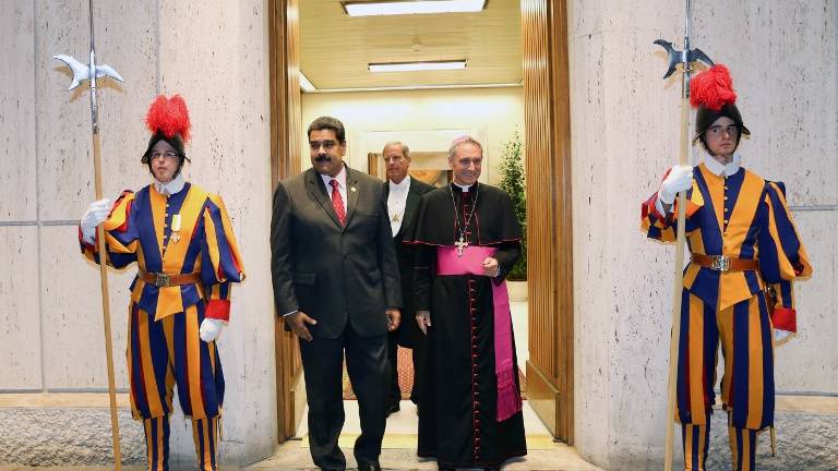 El Papa recibió al presidente venezolano Nicolás Maduro