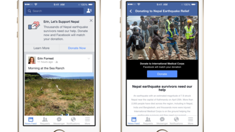 Facebook busca recoger ayuda y donaciones para víctimas del sismo en Nepal