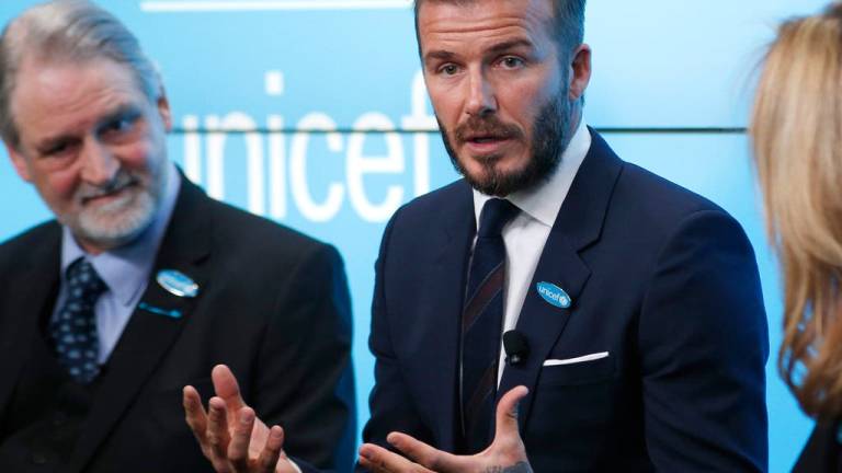 Unicef y David Beckham presentan programa para ayudar a jóvenes vulnerables