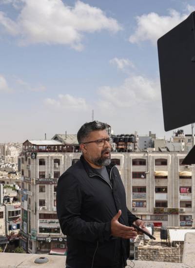 Un corresponsal en inglés de Al Jazeera informa en vivo desde Ramallah en la Cisjordania ocupada el 5 de mayo de 2024.