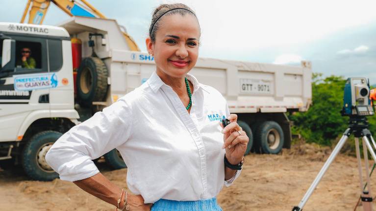 Marcela Aguiñaga abandonará la Prefectura del Guayas el 14 de mayo.