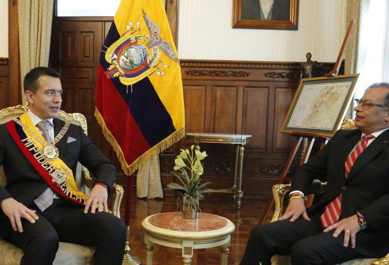 $!Vecinos y rivales. Las relaciones con el Mandatario colombiano se volvieron más tensas a partir de la fijación de aranceles en enero. Colombia irá a elecciones el 31 de mayo.