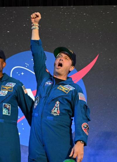 Los tripulantes de Artemis II arribaron a Houston Texas.