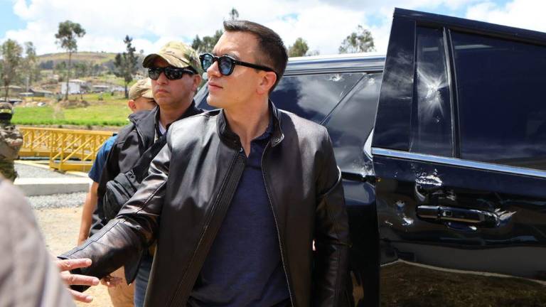 Video muestra cómo fue el ataque a la caravana del presidente Daniel Noboa en El Tambo, Cañar