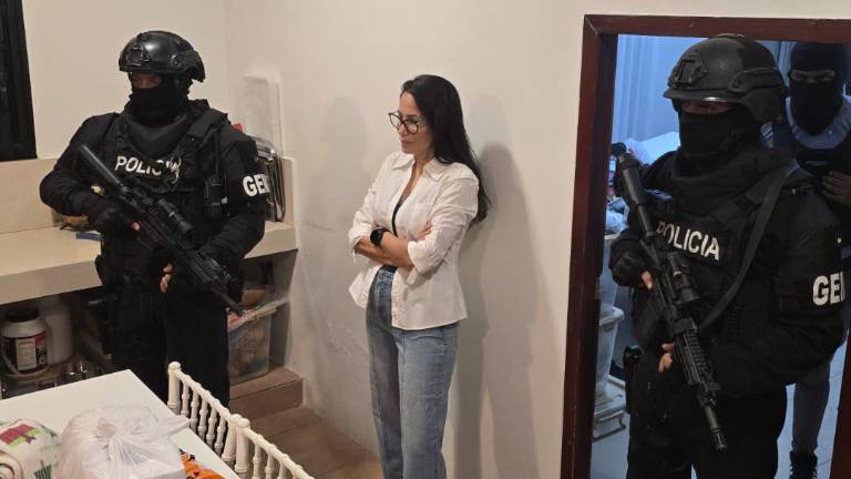 Luisa González fue detenida en Chone por un presunto delito de lavado de activos.
