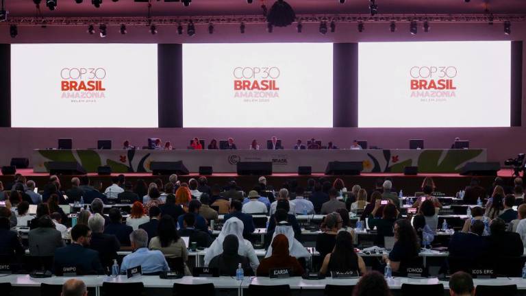 Fotografía de ceremonia de apertura de la COP 30 en Belem, Brasil.