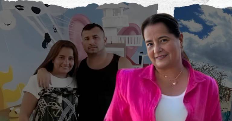 $!En la foto se observa a Inda Peñarrieta, esposa de alias Fito, detenido en Estados Unidos.