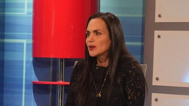 Fotografía de archivo de la ministra de Ambiente y Energía Inés Manzano, en los estudios de TC Televisión, el pasado 26 de noviembre.