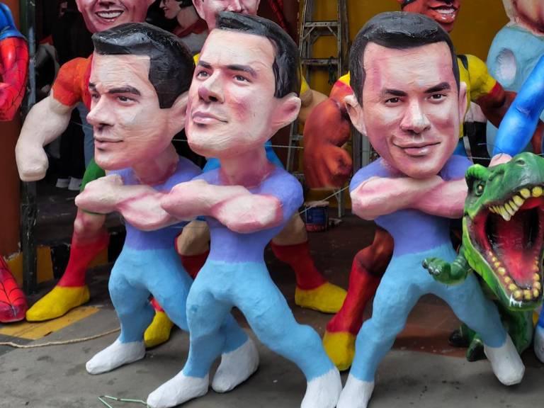 $!Monigote de Daniel Noboa, Presidente del Ecuador.