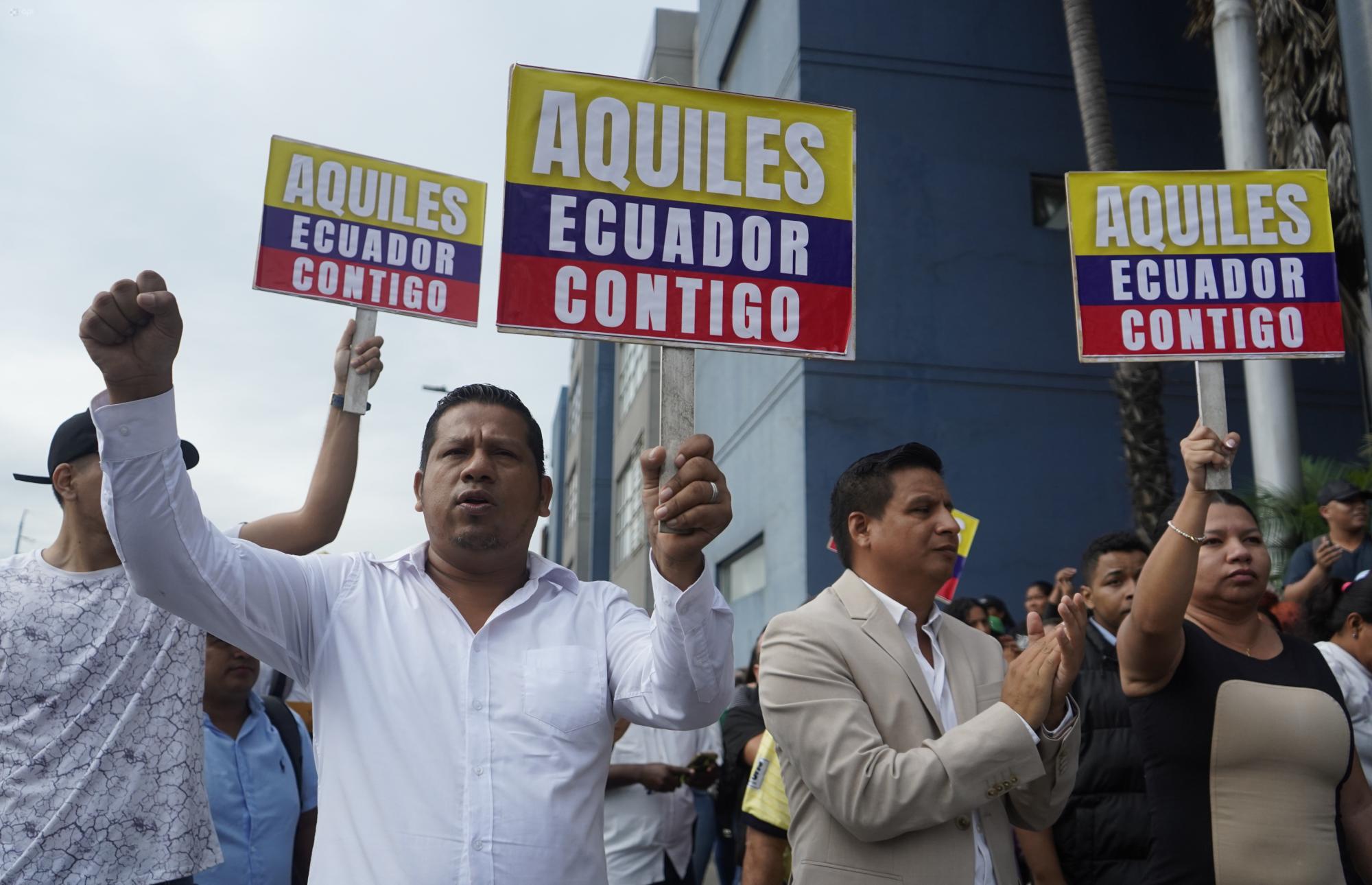 Ciudadanos salieron a apoyar al alcalde 