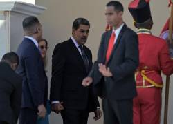 Nicolás Maduro y su esposa Cilia Flores, en la sede de la Asamblea Nacional.