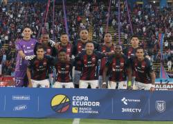 Presentación del once titular del Deportivo Quito para enfrentar a Gualaceo por Copa Ecuador 2026.