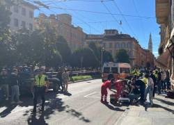 Siete peatones se encuentran en estado grave y el conductor posteriormente pudo ser detenido.