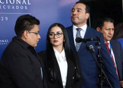 Rueda de Prensa de Revolución Ciudadana para explicar su posición ante el juicio político en contra de Mario Godoy.