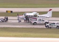 Un pasajero sin experiencia se vio obligado a aterrizar una avioneta.