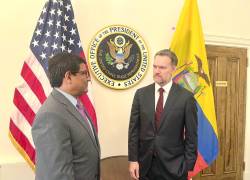 Ministro de Producción, Luis Alberto Jaramillo, durante un acuerdo con Estados Unidos.