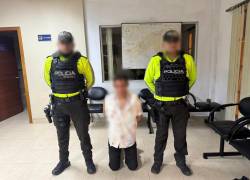 El detenido fue identificado como Cleider M., de nacionalidad extranjera. Foto: Policía Nacional
