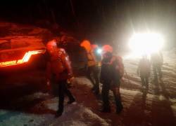 Extranjeros rescatados en el Guagua Pichincha.