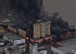 El incendio de gran magnitud registrado en el centro de Guayaquil