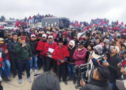 Marlon Vargas, presidente de la CONAIE, quien advirtió que se prepara la denominada “toma de Quito”.